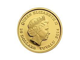 金貨コイン買取_K24ツバル4分の1oz金貨