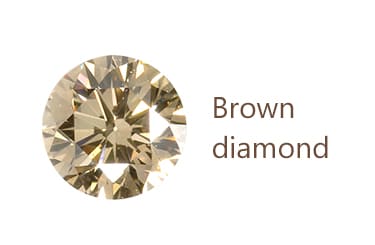 ブラウンカラーのダイヤモンド