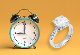 ダイヤモンドのリングと時計