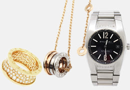 神戸市で買取したブルガリのリングとネックレスと時計
