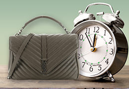 サンローランの2wayバッグと時計