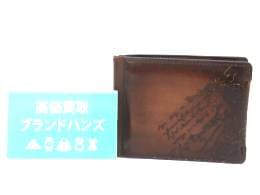 中古のベルルッティ カリグラフィ 二つ折り財布