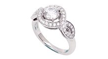 ハリーウィンストンのダイヤの婚約指輪エンゲージメントリング