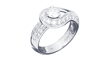 ヴァンクリーフ＆アーペルのダイヤの婚約指輪