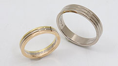 カルティエのペアの結婚指輪