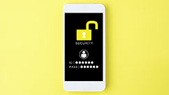 スマホのロックが解除されている状態