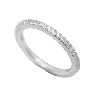 ポンテヴェキオのプラチナの結婚指輪マリッジリング