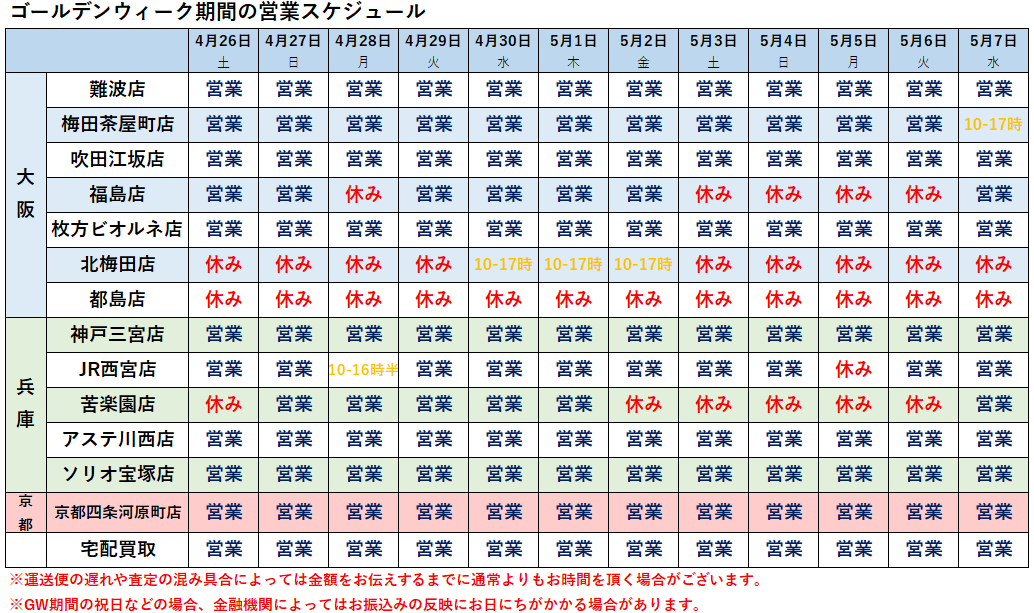 2025年GW営業スケジュールバナー