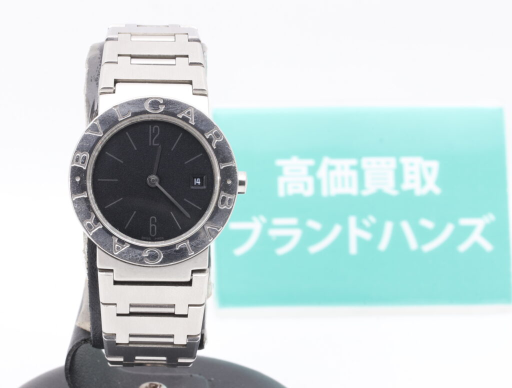 ブルガリブルガリクオーツ腕時計黒文字盤BB26SS
