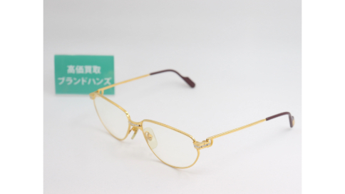カルティエのメガネ130ゴールドメッキ