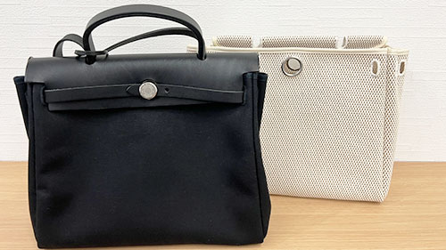 傷のあるエルメスのエールバッグPM金具