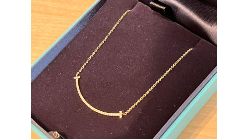 ティファニースマイルネックレスサイド