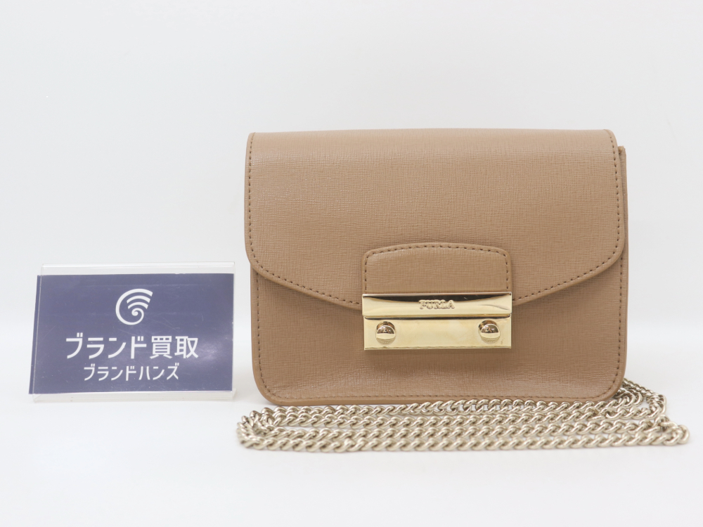 FURLA フルラ メトロポリス チェーン ショルダーバッグ ホワイト FURLA 
