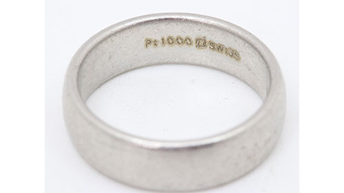 神戸三宮でプラチナPt1000リング7.5gをお買取りしました
