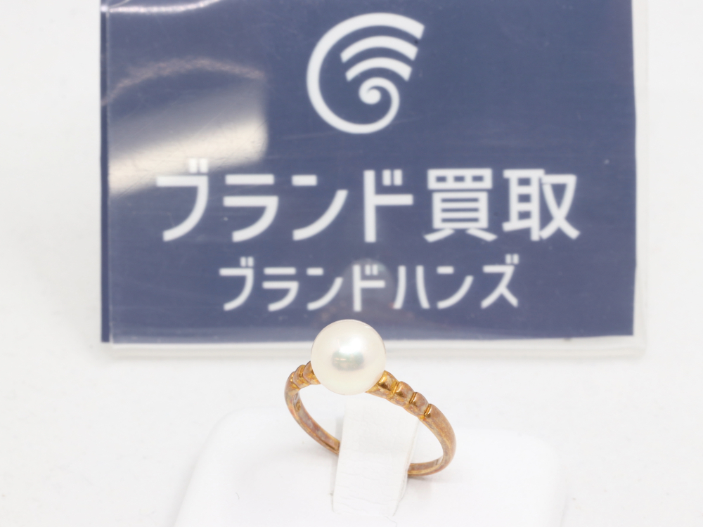 ミキモトK18(18金)パールリングをお買取しました！