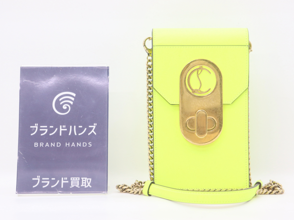 大阪・難波でルブタンエリザフォンポーチレザーをお買取しました！