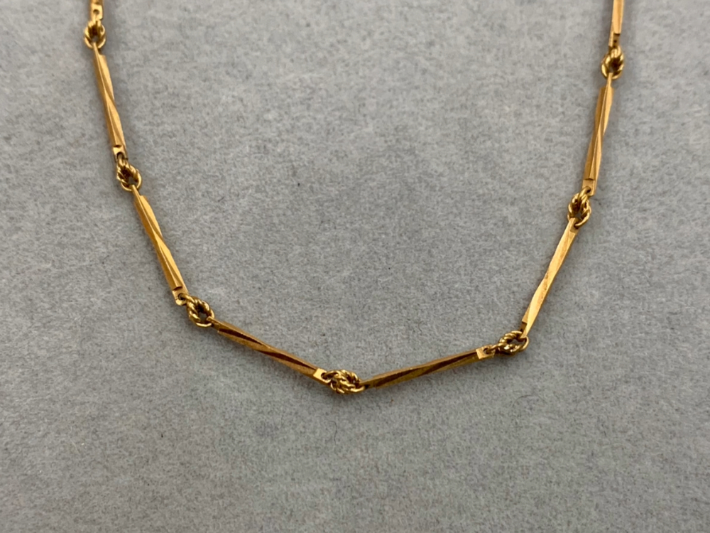 金色の750刻印ネックレスをお買取しました！