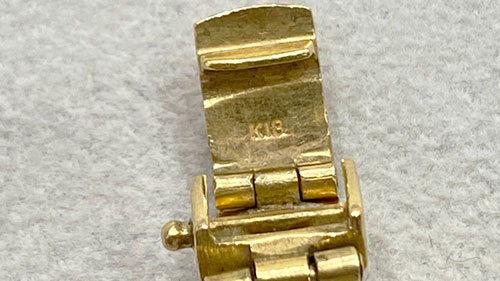 K18(18金)喜平ブレスレット刻印