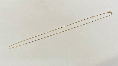 K18の細いネックレス1.2g