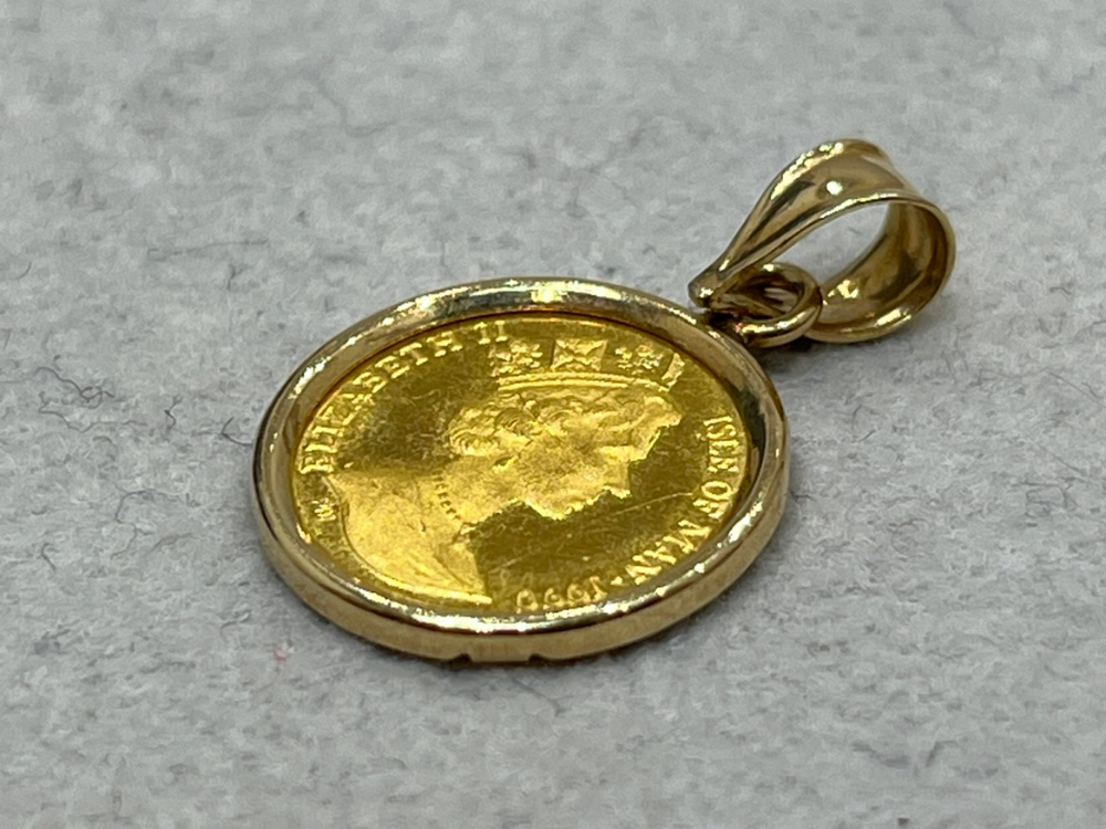 K24マン島キャット金貨125oz斜め