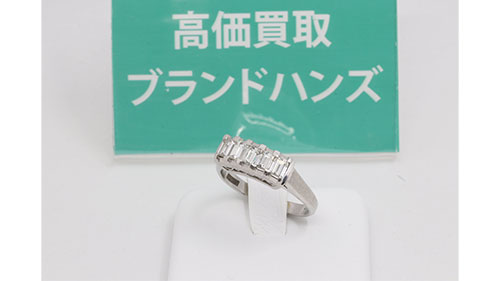 PT900(プラチナ900) ダイヤモンドリング 全体