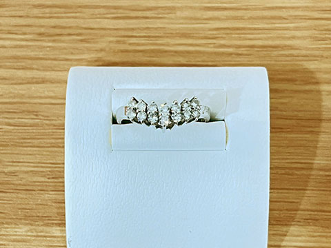 Pt900ダイヤリング計041ct