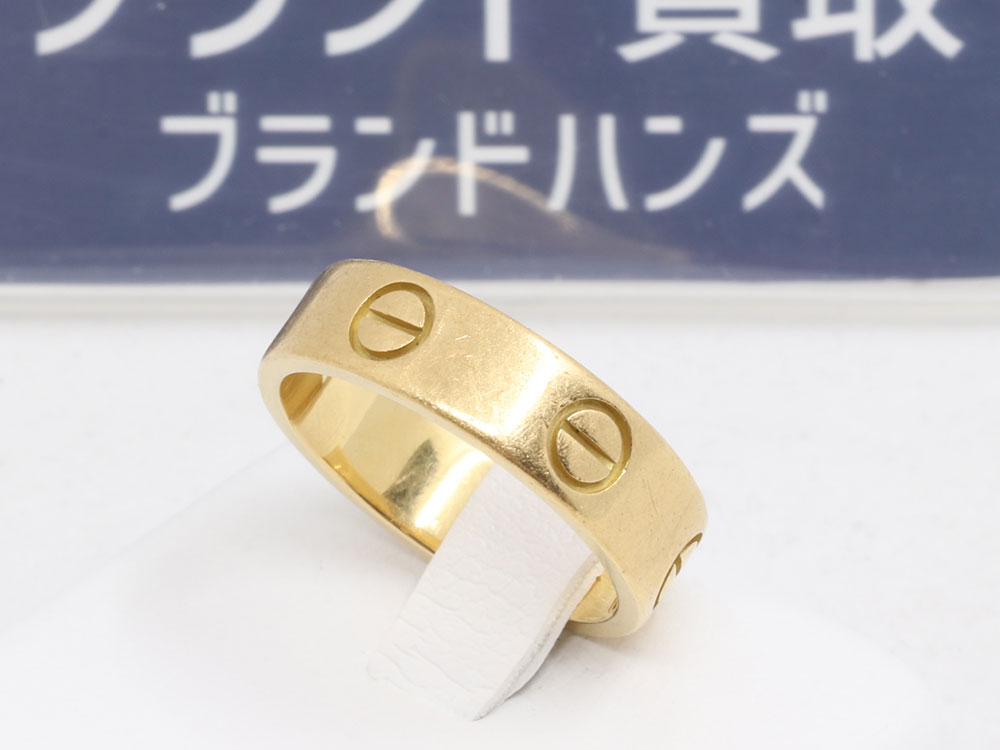 カルティエK18ラブリング全体