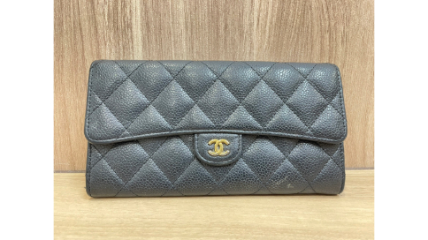 シャネルマトラッセフラップ長財布