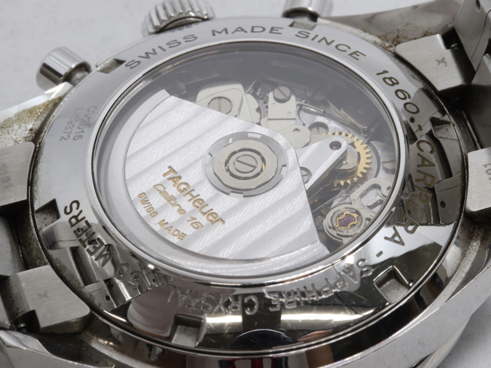 タグホイヤーのカレラCV2015裏蓋