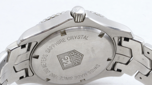 タグホイヤーリンク 裏蓋