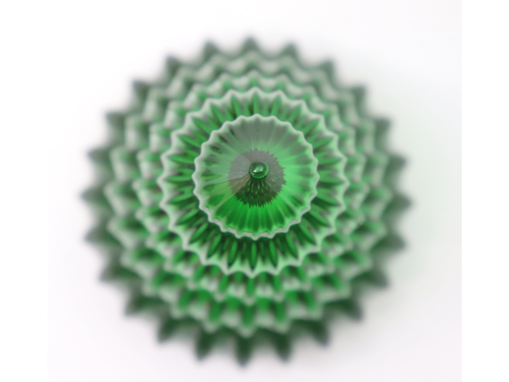 バカラクリスマスツリー上