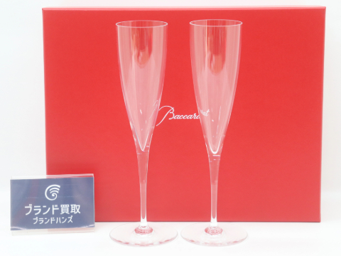 未使用のバカラのシャンパングラス