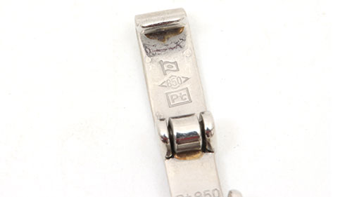 美品 PT850 喜平ネックレス 刻印