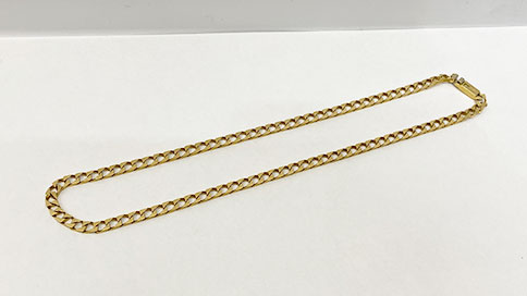 黒く変色したK18ネックレス255g
