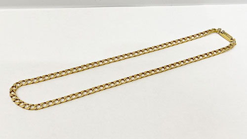 黒く変色したK18ネックレス255g全体