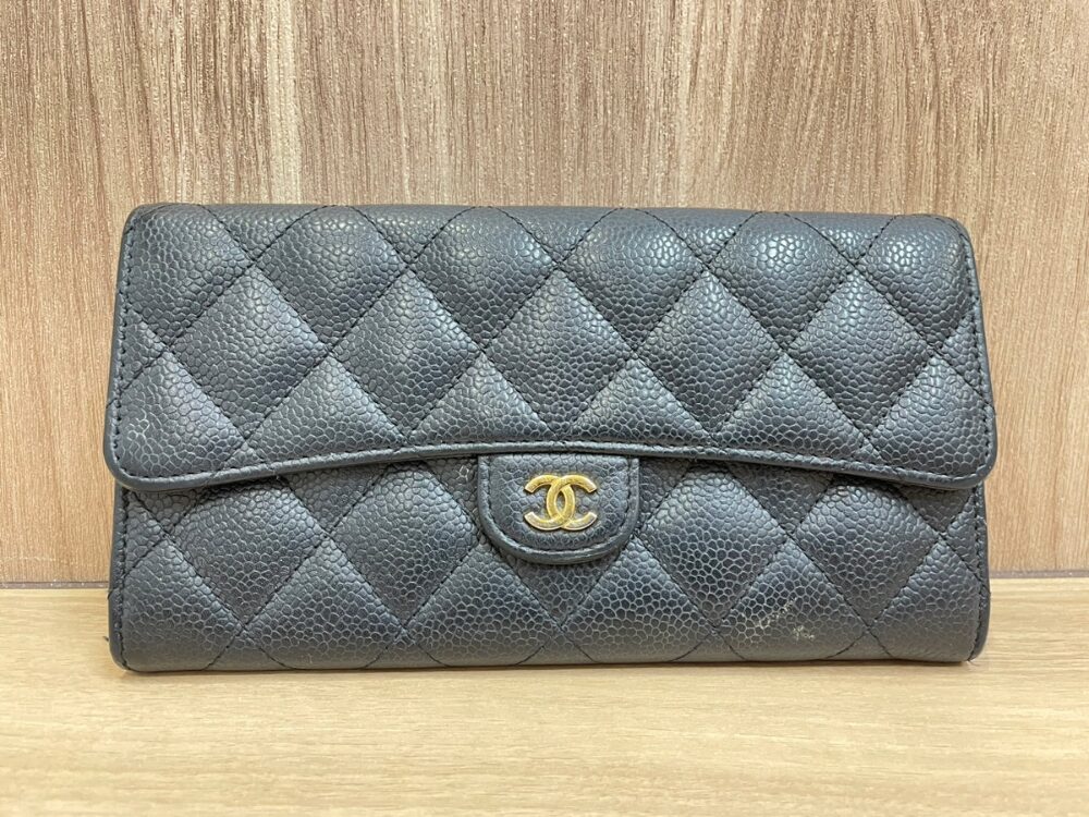 シャネルマトラッセフラップ長財布