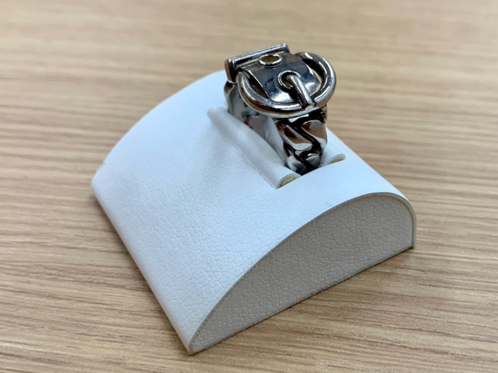 エルメス ブックルセリエ バックル リング 925 ミネルヴァ刻印 7号 