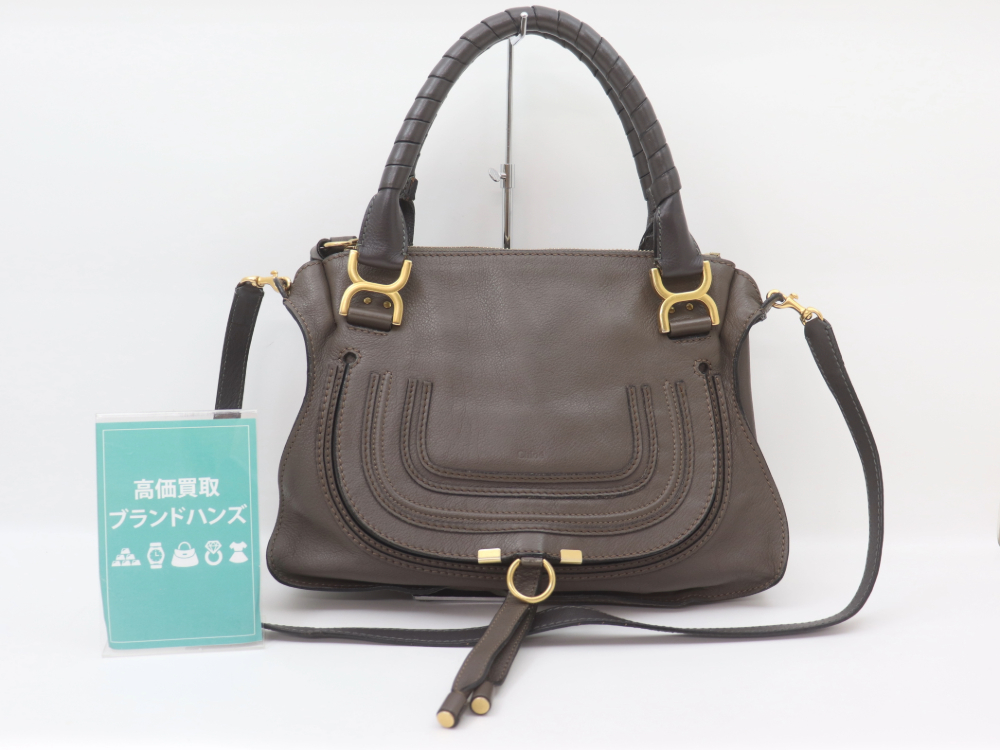 販売割20% 本物極美/クロエ/マーシー/レザー2WAYハンドバッグ/24万/rrj167g