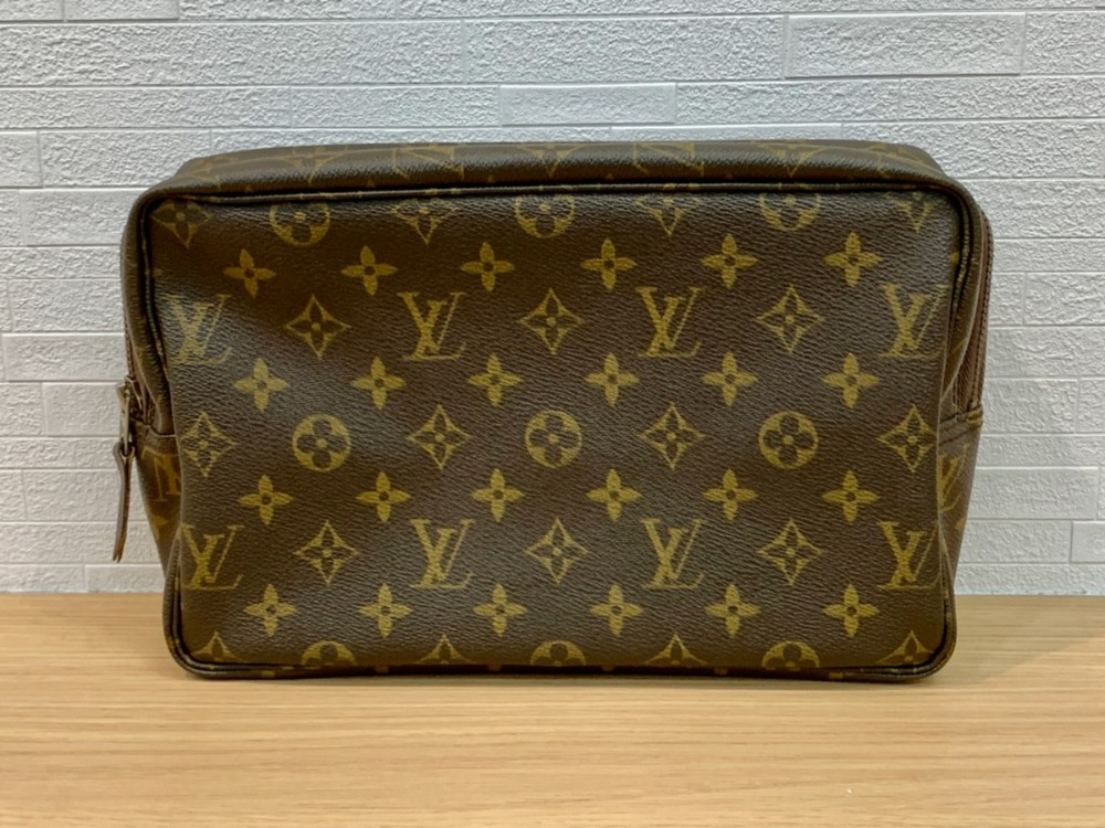 鑑定済】LOUIS VUITTON トゥルーストワレット28 クラッチ ポーチ 中古 