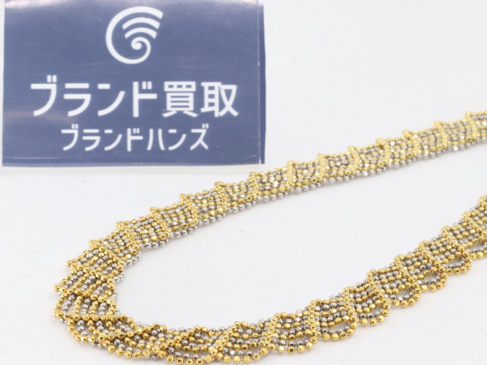 K18Pt850ネックレス45.4g全体