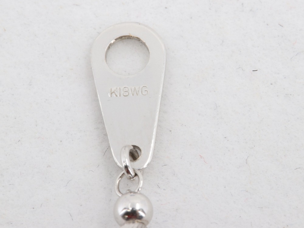 K18WGネックレス刻印