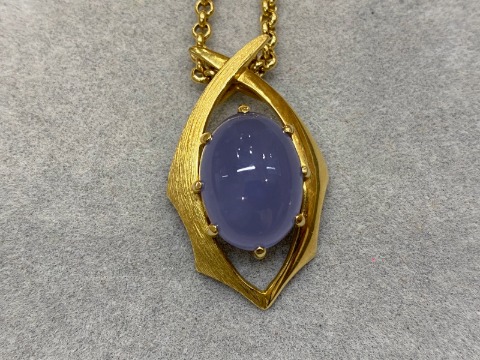 K18ブルーサファイヤネックレス