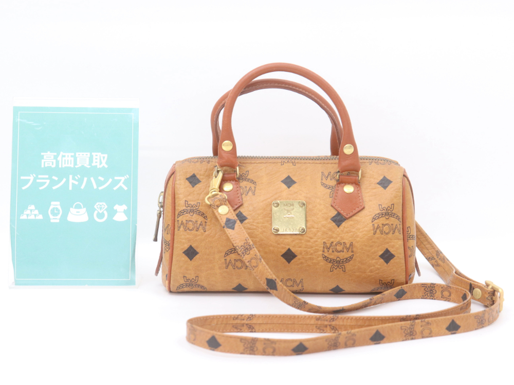 MCMミニボストン2wayバッグ正面