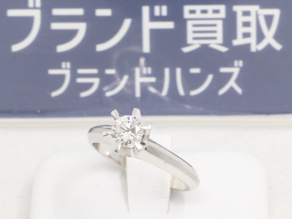 京都四条河原町でPT900リングD0.415ctを買取しました