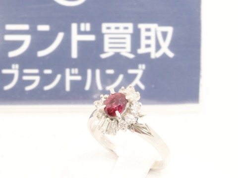 PT900のルビーダイヤモンドリング