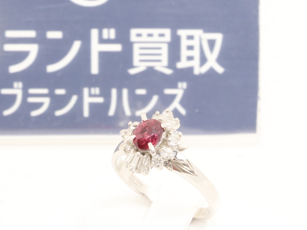 PT900のルビーダイヤモンドリング全体