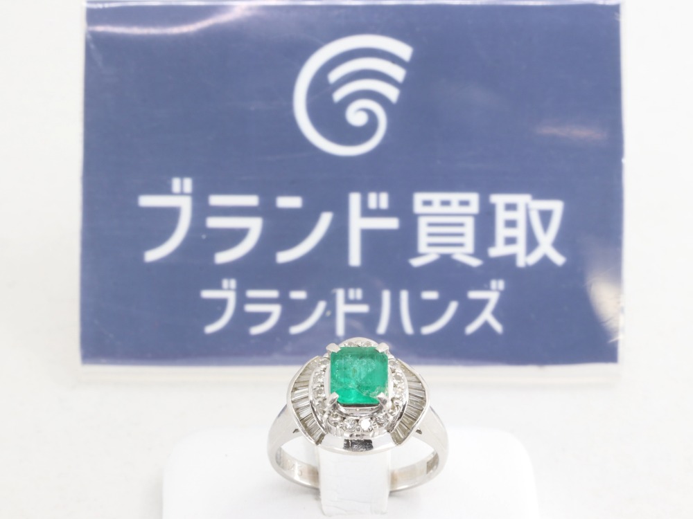 福島で古いPm900のエメラルドダイヤリングをお買取りしました！