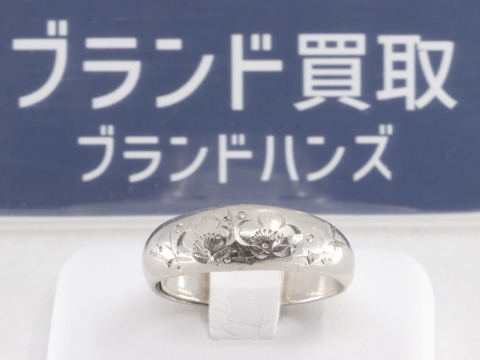 神戸三宮でイニシャル入りのPt900の結婚指輪を買取りしました