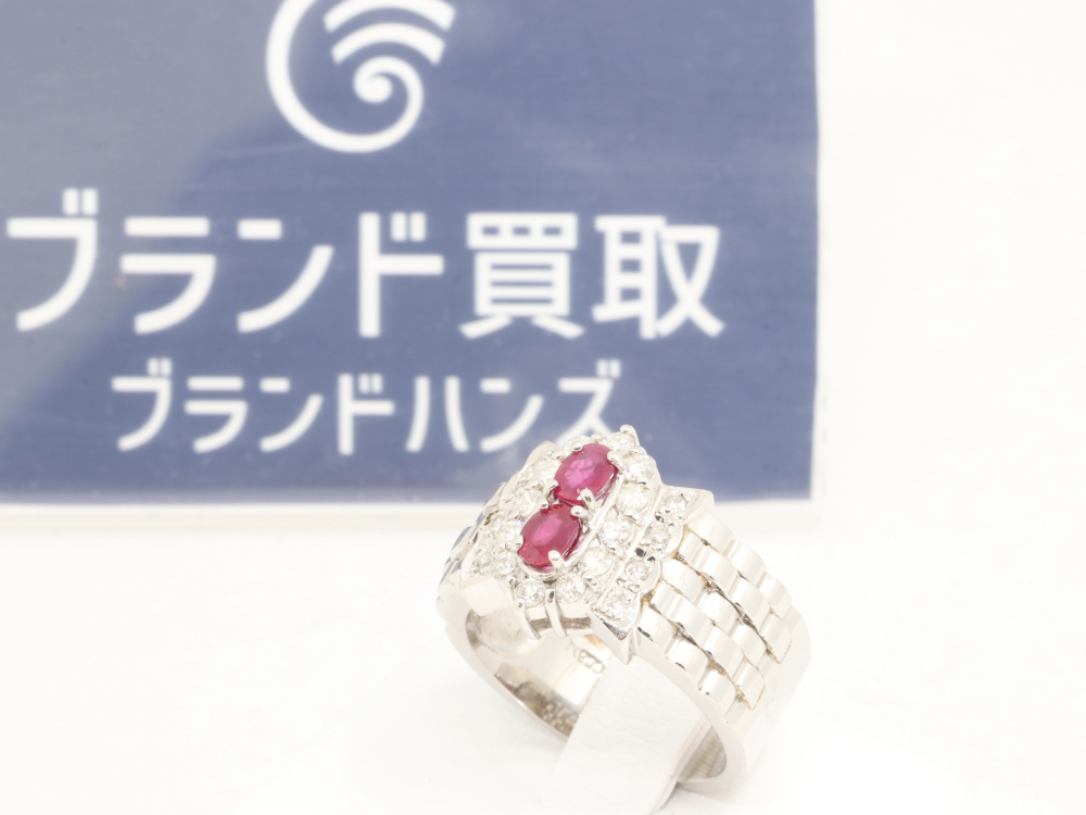 ルビーダイヤリング　pt900
