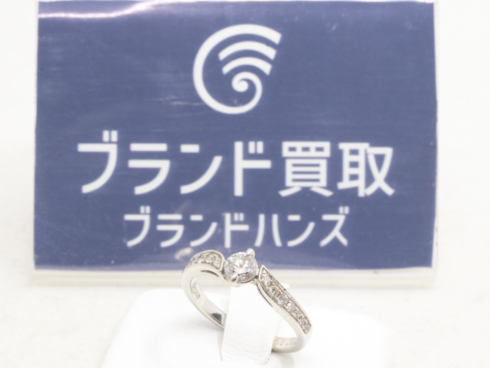 Pt900のダイヤリング全体